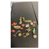 Miscellaneous group of pins