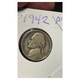 1942 P Jefferson War Nickel