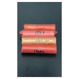 4 Rolls of Pennies. Not sure if they are full but
