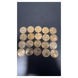 Five dollars face value Sacajawea dollars