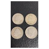 Miscellaneous  liberty head V Nickel  lot of 4