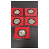 (5) Pewter Americas First Medals