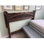 19th C. Mahogany Carved Standard Footboard