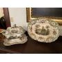 C. 1830 Ridgeway Villa Stoneware Platter & Tureen