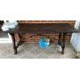 Refectory Spanish Table w/Lyre Legs & Iron Stretch