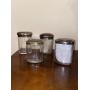 19th C. English Sterling Silver Dresser Jar's