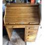 Vintage EAGLE IND Oak Roll Top Desk