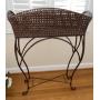 Vintage Metal Basket Planter Stand