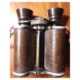 Pair of Vintage Binoculars with Leather Strap -