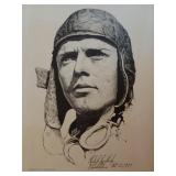 Two (2) Prints of Charles Lindbergh Profile -