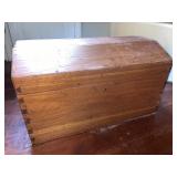 C. 1840 Pine Dome Top Trunk w/ Dovetailing