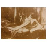 Reclining Nude Postcard with Large Negative