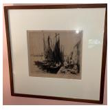 C. 1927 Signed Ink Print By August Brouet