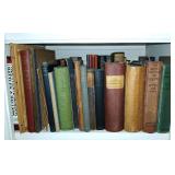 Shelf Lot of Books Front and Back Sections -