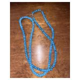 Vintage Strand of Turquoise Glass Bead Necklace