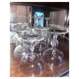 Assorted Collection of Cut & Etched Glass Stemware