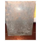 19th C. Copper Etching Plate - Latin