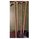 Vintage Collection of Wooden Canes - 4