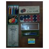 Vintage Checkers Pencils and Sheaffer Writing