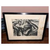 C. 1920 Jose Clemente Orozco Ink Drawing