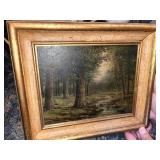 19th C. Oil on Board by T.C. Kenyon