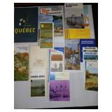 Assorted Maps and Travel Guides Canada Quebec