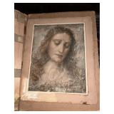 C. 1890 Leonardo De Vinci "Head of Christ" Print