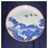 C. 1900 Japanese Imari Mount Fuji Porcelain Plate