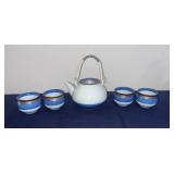 Vintage Hasami Japanese Porcelain Tea Set