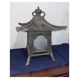 Vintage Japanese Pagoda Metal Lantern