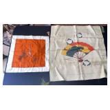 Pair of Japanese Silk Brocade Ceremonial Cloths