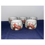 Vintage Japanese Shino Tea Cups