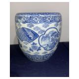 C. 1900 Japanese Blue/White Porcelain Hibachi