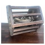 C. 1890 Japanese Rotating Kotatsu Futon Warmer