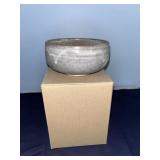 Vintage Japanese Ceramic Tea Bowl w/ Shino Glaze
