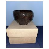 Vintage Japanese Raku Tea Bowl