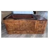 C. 1880 Japanese Keyaki Wood Hibachi