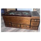 C. 1880 Japanese Keyaki Wood Hibachi