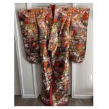 Vintage Japanese Silk Brocade Uchikake Kimono