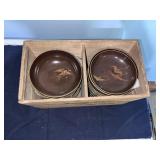 Vintage Japanese Lacquerware Bowls w/ Box