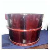 Vintage Japanese Lacquer Wooden Bucket, Signed