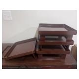 C. 1930 Japanese Urushi Lacquer Stacking Trays