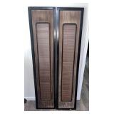 Vintage Japanese Ranma Black Lacquer Panels