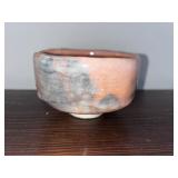 Vintage Japanese Raku Ceramic Tea Bowl