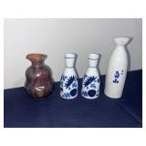 Vintage Collection of Sake Bottles - 4