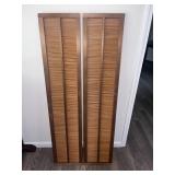 Pair of Japanese Sugi Yoshido Shutters / Dividers