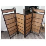 Vintage Japanese Sugi Yoshido 4-Panel Screen