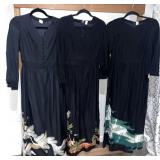 Vintage Japanese Womans Silk Brocade Dresses - 3