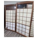 Vintage Pair of Japanese Shoji Doors w/ Panels