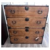 1890 Japanese Kasane Isho Tansu Chest